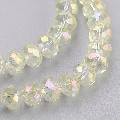Electroplate Glass Beads Strands GLAA-K027-02AB-1