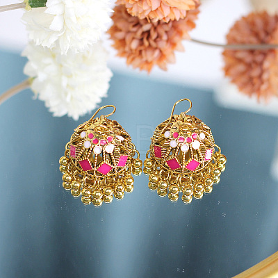 Bohemian Alloy Enamel Chandelier Earrings FS-WG337F9-04-1