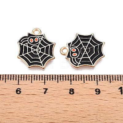 Halloween Theme Alloy Enamel Pendants PALLOY-N176-35-RS-1