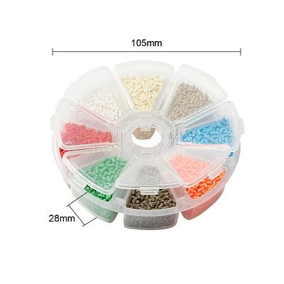 8000Pcs 8 Colors Handmade Polymer Clay Sprinkle Beads CLAY-YW0001-13C-1