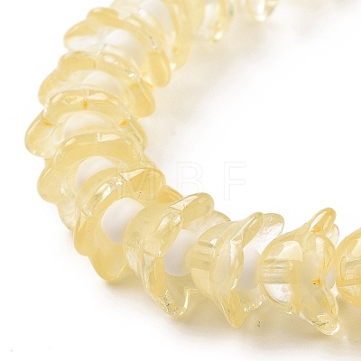 Transparent Glass Beads Strands LAMP-H061-01C-06-1