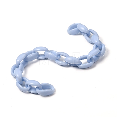 Handmade Acrylic Cable Chains AJEW-JB00690-01-1