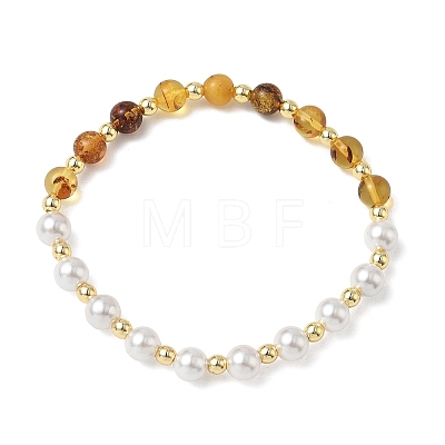 Women's Natural & Synthetic Shell Bracelets BJEW-JB13725-1