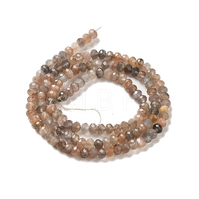 Natural Multi-Moonstone Beads Strands G-B074-A08-01-1