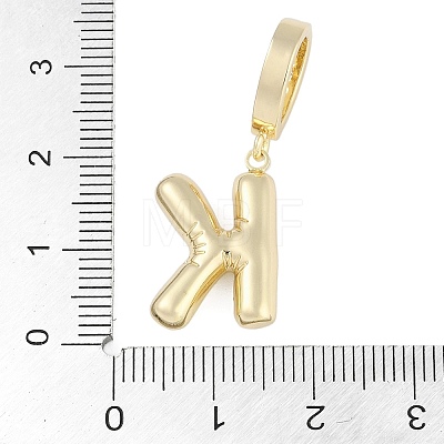 Brass Micro Pave Clear Cubic Zirconia Pendants KK-M289-01K-G-1