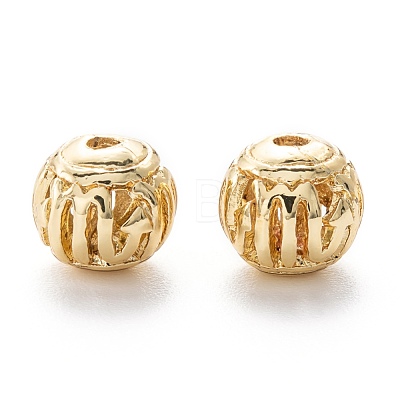 Alloy Hollow Beads PALLOY-P238-04G-RS-1