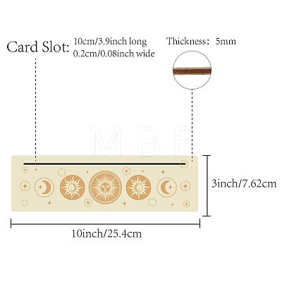 Natural Wood Card Stand for Tarot DJEW-WH0034-02I-1