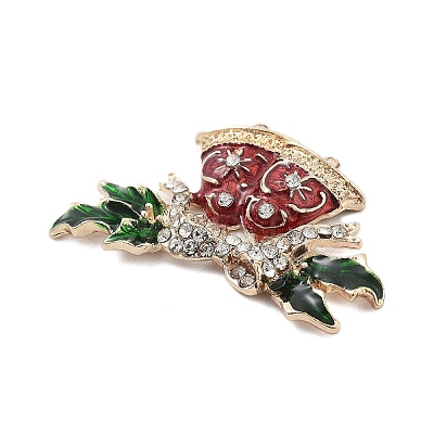 Christmas Alloy Rhinestone Cabochons FIND-U016-03G-02-1