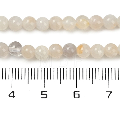 Natural White Moonstone Beads Strands X-G-D294-4mm-01-1