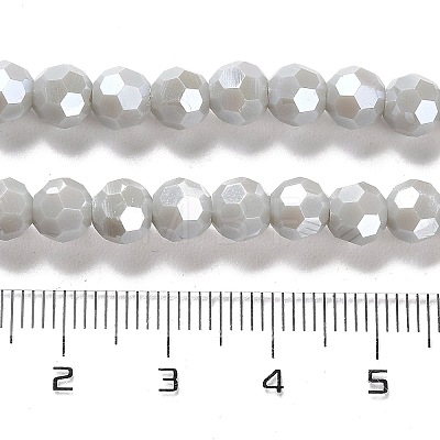 Electroplate Opaque Glass Beads Strands EGLA-A035-P6mm-A22-1