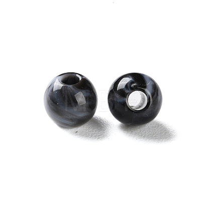 Opaque Acrylic Beads X-OACR-M015-12C-1