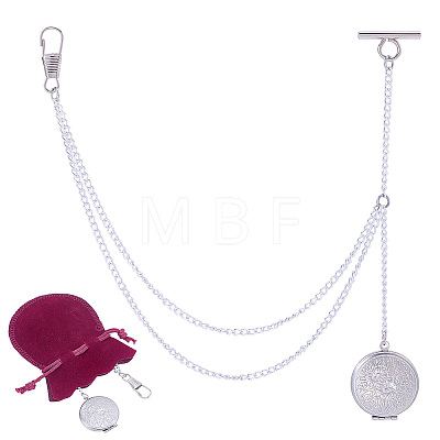 316 Stainless Steel Locket Pendant Decotations HJEW-ME00137-1