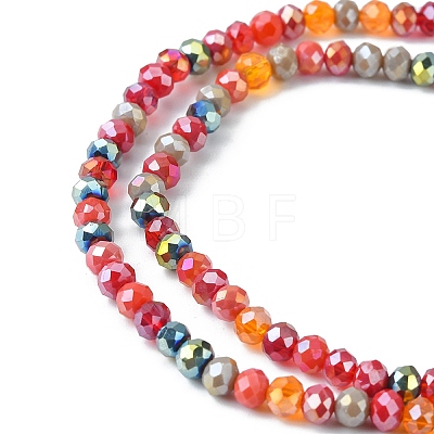 Electroplate Glass Beads Strands EGLA-yw0002-C03-1