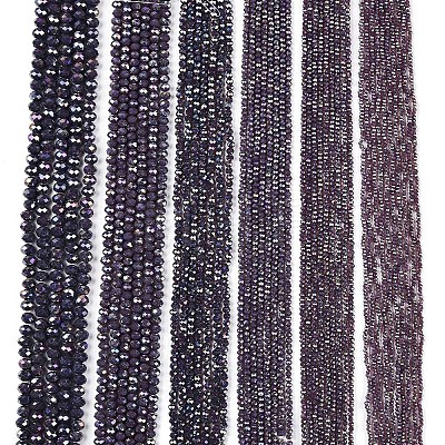 Electroplate Glass Beads Strands EGLA-A044-P8mm-B11-1