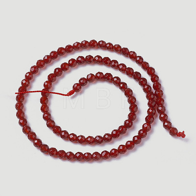 Natural Carnelian Beads Strands X-G-F596-12A-4mm-1