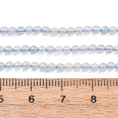 Natural Aquamarine Beads Strands G-H358-A11-3mm-01-1