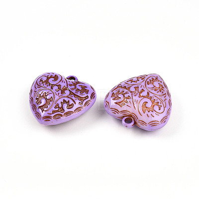 Opaque Acrylic Pendants SACR-T017-15F-1