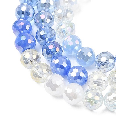Electroplate Glass Beads Strands LS-EGLA-D300-06-8mm-21-1
