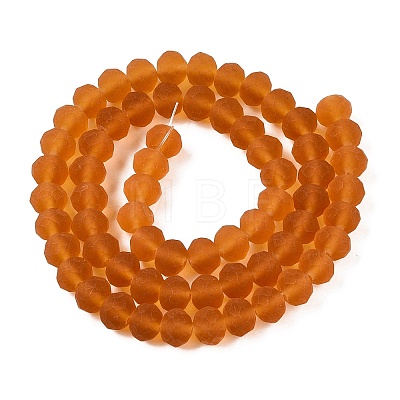 Transparent Glass Beads Strands X-EGLA-A044-T8mm-MD04-1