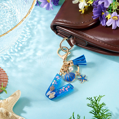 Star Resin & Shell Keychains KEYC-TAC00087-01V-1