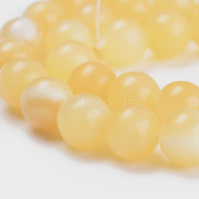 Natural Topaz Jade Beads Strands X-G-E266-11A-8mm-1