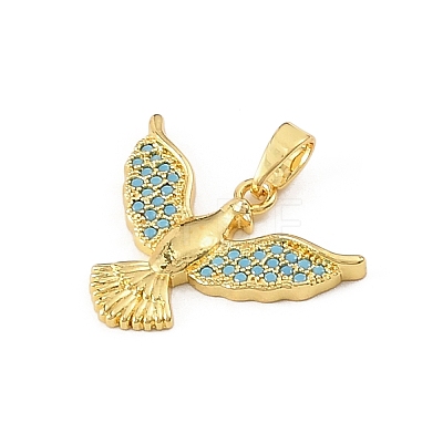 Brass & Rhinestone Pendants RB-CBA4B36-03G-1