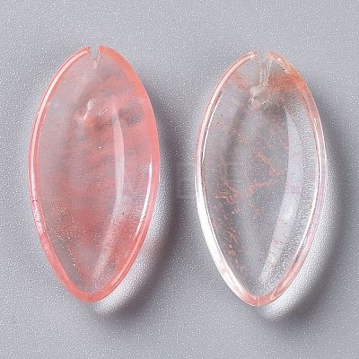 Cherry Quartz Glass Gemstone Pendants G-F697-D05-1