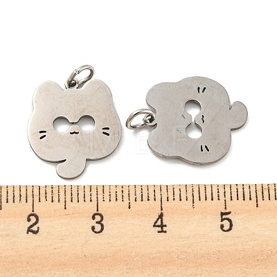 Non-Tarnish 304 Stainless Steel Pendants STAS-H184-21P-1