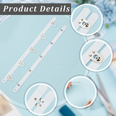 5 Pairs 5 Styles Stainless Steel Corset Busk FIND-CL0002-01-1