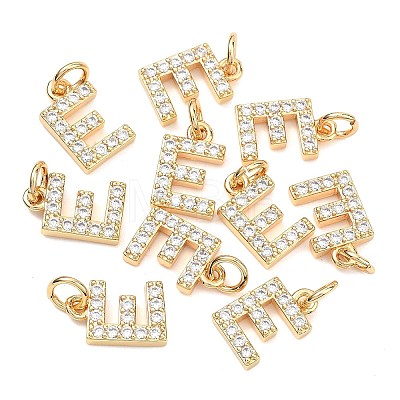 SHEGRACE Brass Micro Pave Clear Cubic Zirconia Pendants XGRQ29248-394G-E-1