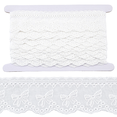 8Yards Flat Hollow Polyester Lace Trim OCOR-GF0006-07B-1