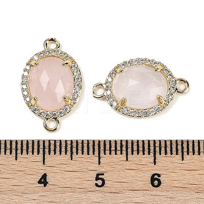 Natural Rose Quartz Faceted Oval Links G-B126-05G-02-1