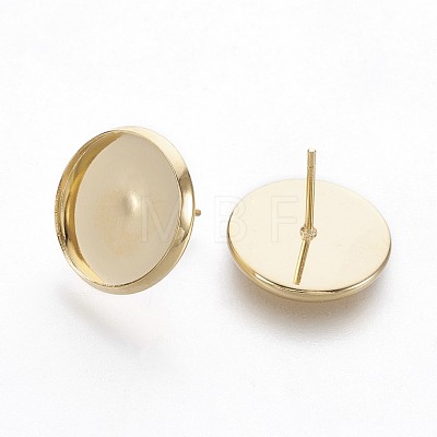 202 Stainless Steel Stud Earring Findings LS-STAS-P221-08A-G-1