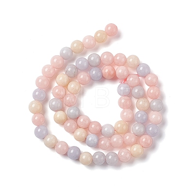 Natural White Jade Imitation Morganite Beads Strands G-I334-04A-1