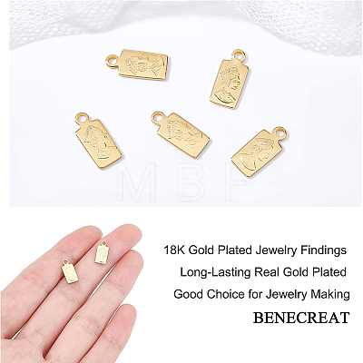 BENECREAT Brass Pendants KK-BC0004-88-1