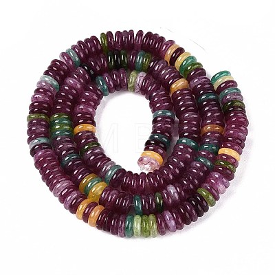 Dyed Natural White Jade Beads Strands G-T142-6mm-05A-1