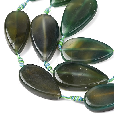 Natural Banded Agate Beads Strands G-F825-E02-01-1