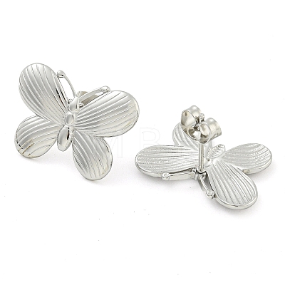 Non-Tarnish 304 Stainless Steel Stud Earrings for Women EJEW-S227-42P-1