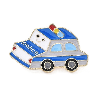 Cartoon Vehicle Theme Enamel Pin JEWB-P022-C01-1