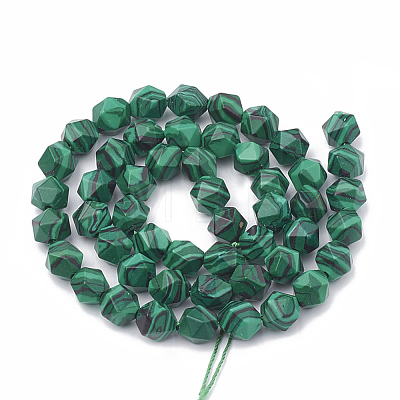 Synthetic Malachite Beads Strands G-S332-12mm-002-1