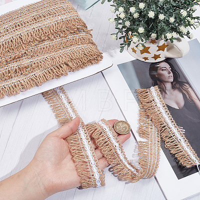 12.5M Burlap Ribbon AJEW-GF0014-55A-1