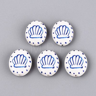 Handmade Porcelain Beads PORC-Q005-12E-1