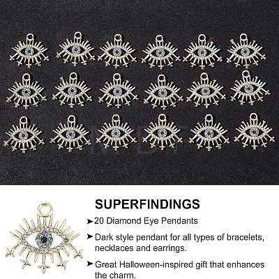 20pcs Electroplate Alloy Pendants FIND-FH0003-64-1