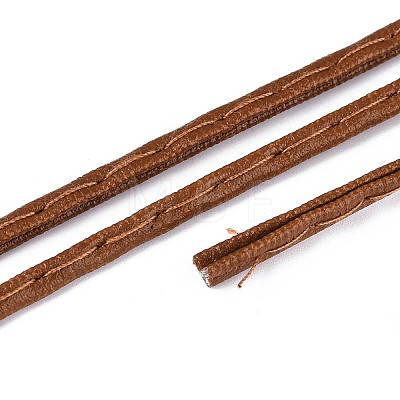 Flat PU Leather Double Fold Bias Tape with Welting Cord LC-N006-04A-1