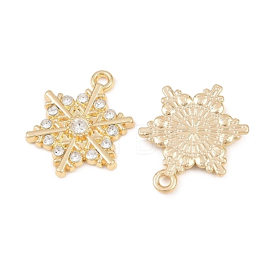 Christmas Alloy Rhinestone Pendants FIND-B059-06G-02-1