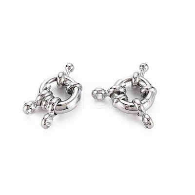 Brass Spring Ring Clasps X-KK-S356-112P-NF-1