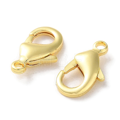 Rack Plating Brass Lobster Claw Clasps KK-F090-27G-02-1