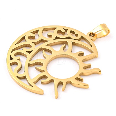 304 Stainless Steel Pendants STAS-Z076-19G-1