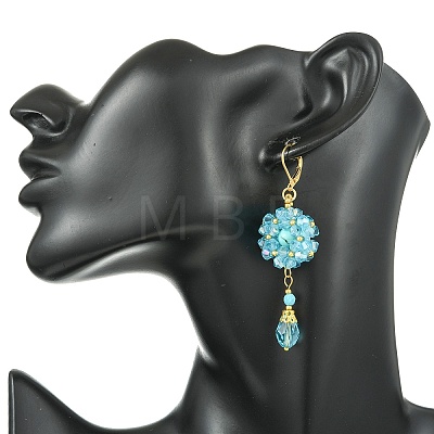 304 Stainless Steel Leverback Dangle Earrings EJEW-MZ00734-03-1