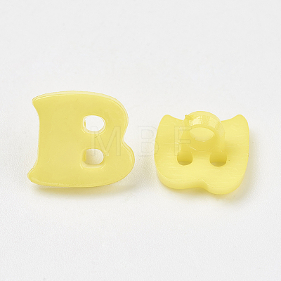 Acrylic Shank Buttons X-BUTT-E029-06-1